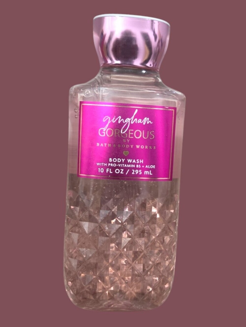 Bath & Body Works Ladie's Gingham Gorgeous Pink Body Wash & Body Cream - Picture 7 of 14
